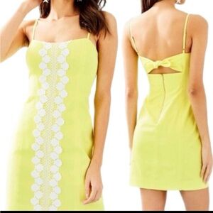 Lilly Pulitzer Yellow Shelli Mini Dress